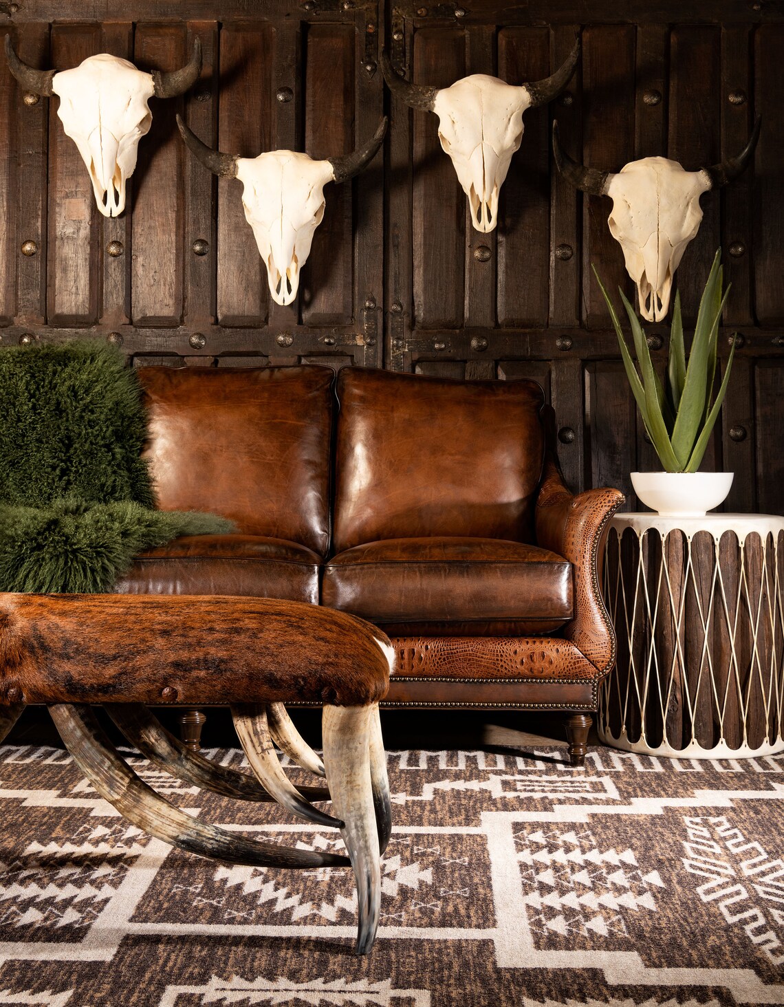 Calexico Leather Sofa Elegant Top Grain American Made High Quality Etsy