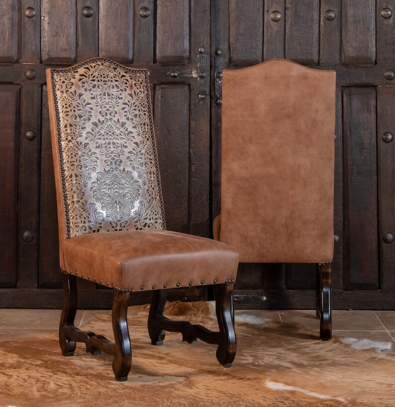 Verona Stone Dining Chair Genuine Leather