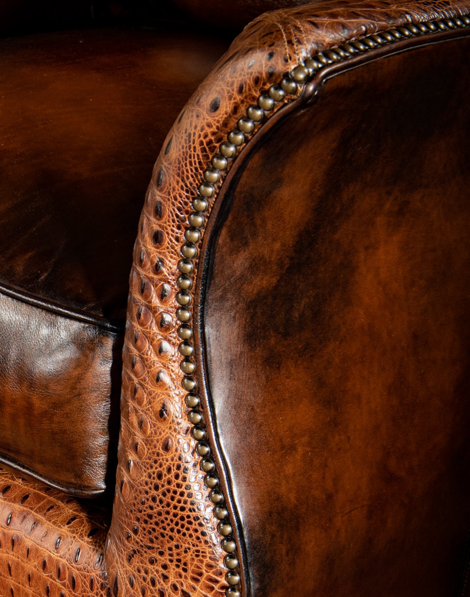 Calexico Leather Swivel Glider Fine Furniture Accent Chair Etsy