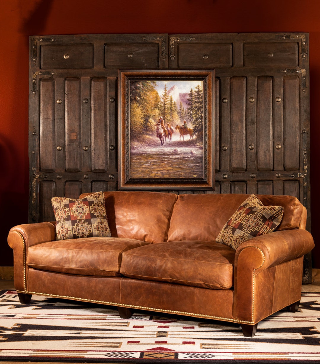 Leather on sale couch stores