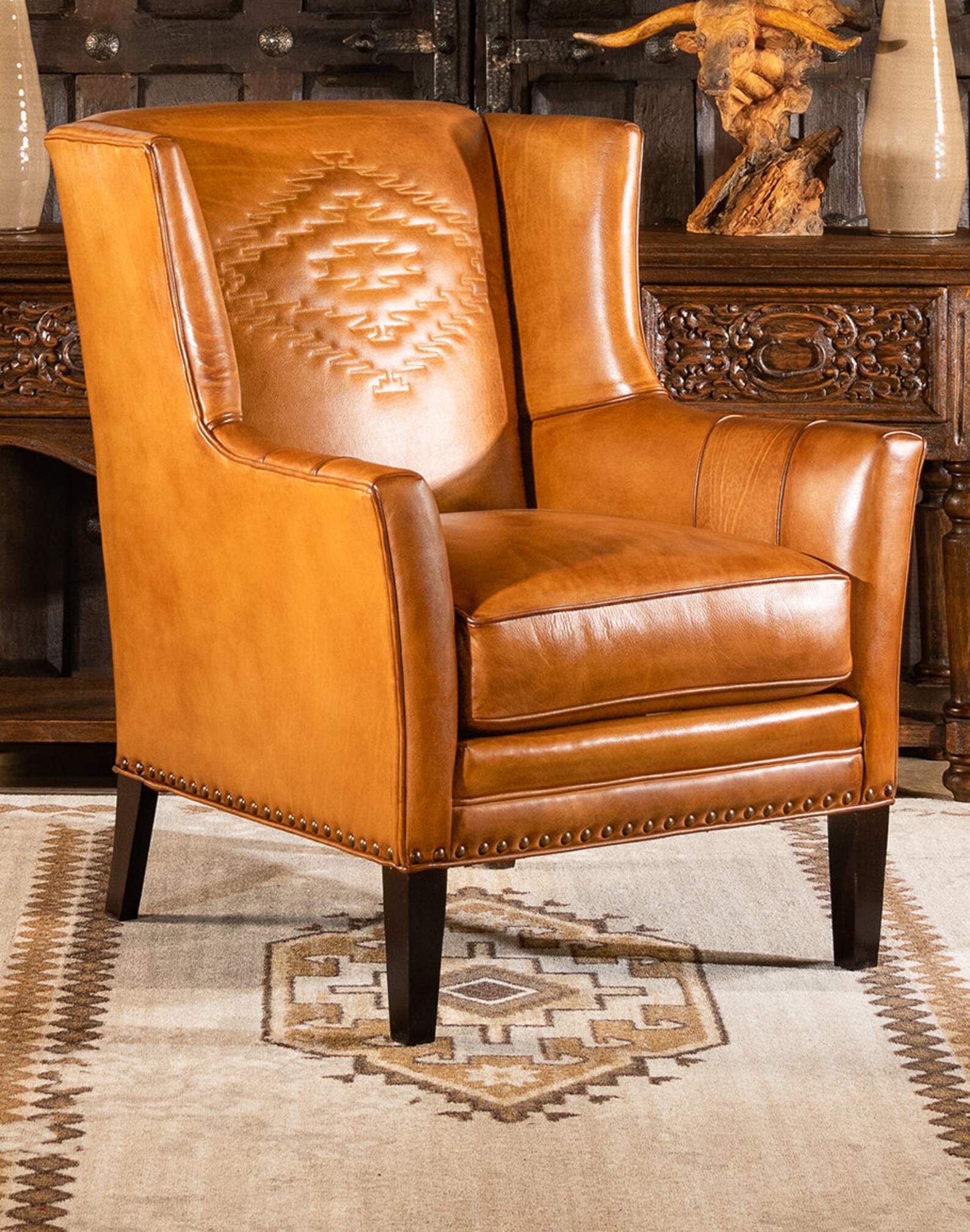 Cheyenne Leather Chair - Etsy