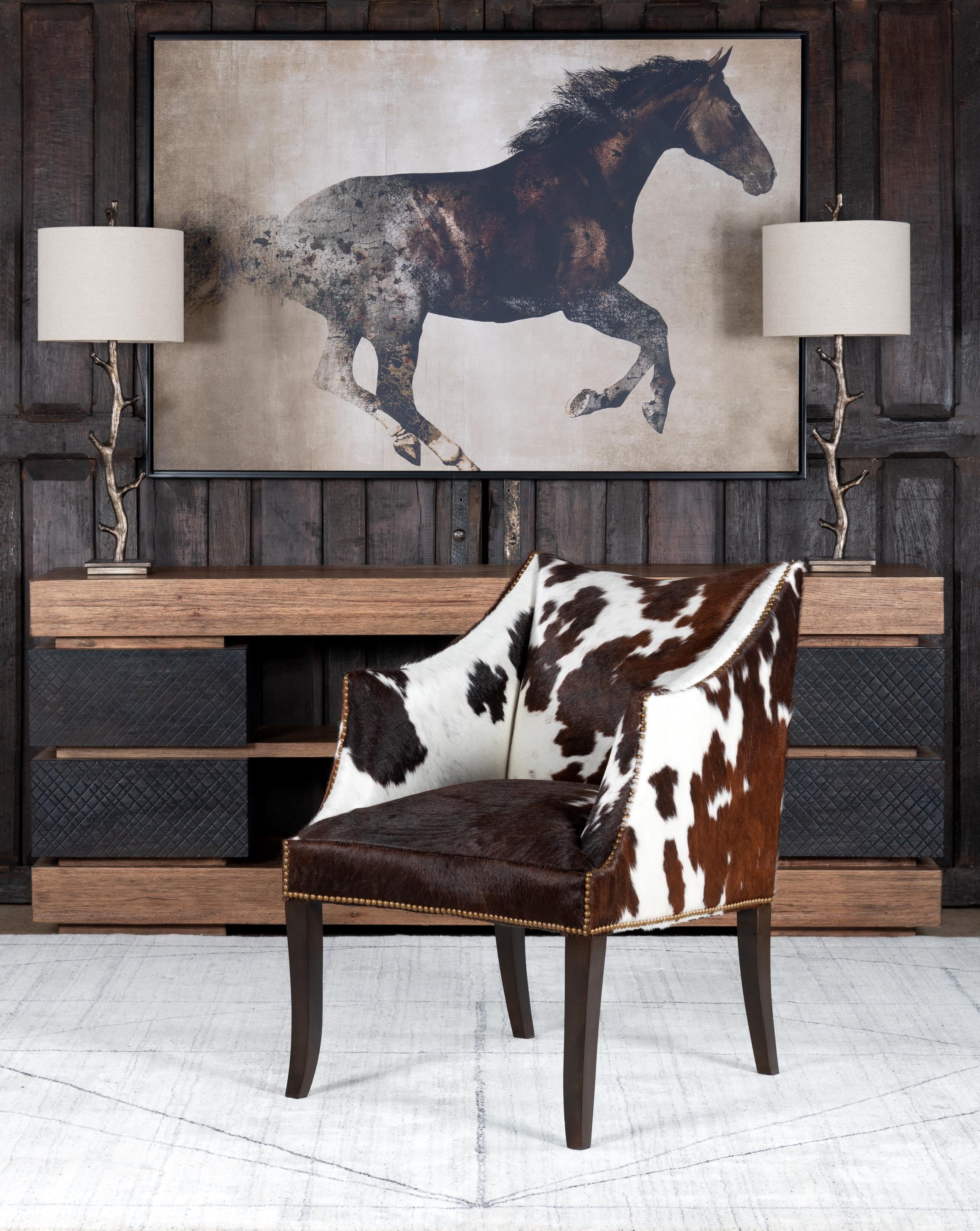 【遊牧民】hobo / Cow Leather Folding Chair Amazon.com: GifteQ Leather Cow Print/Cowhide Chair Leather