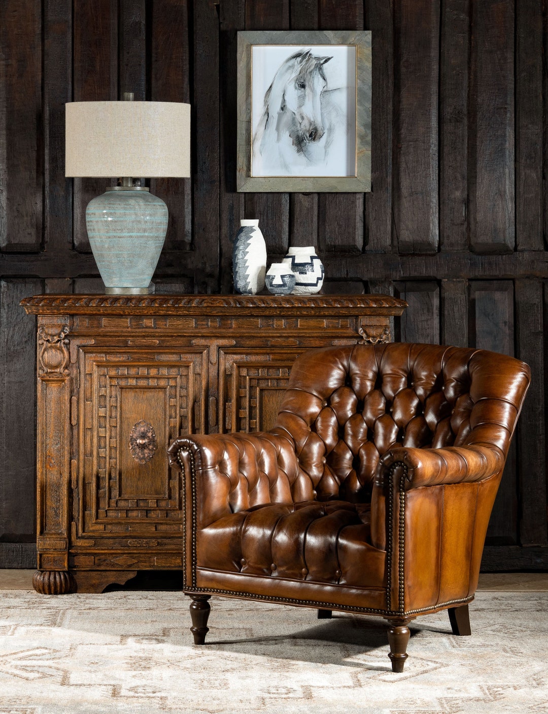 Next brown leather chair discount