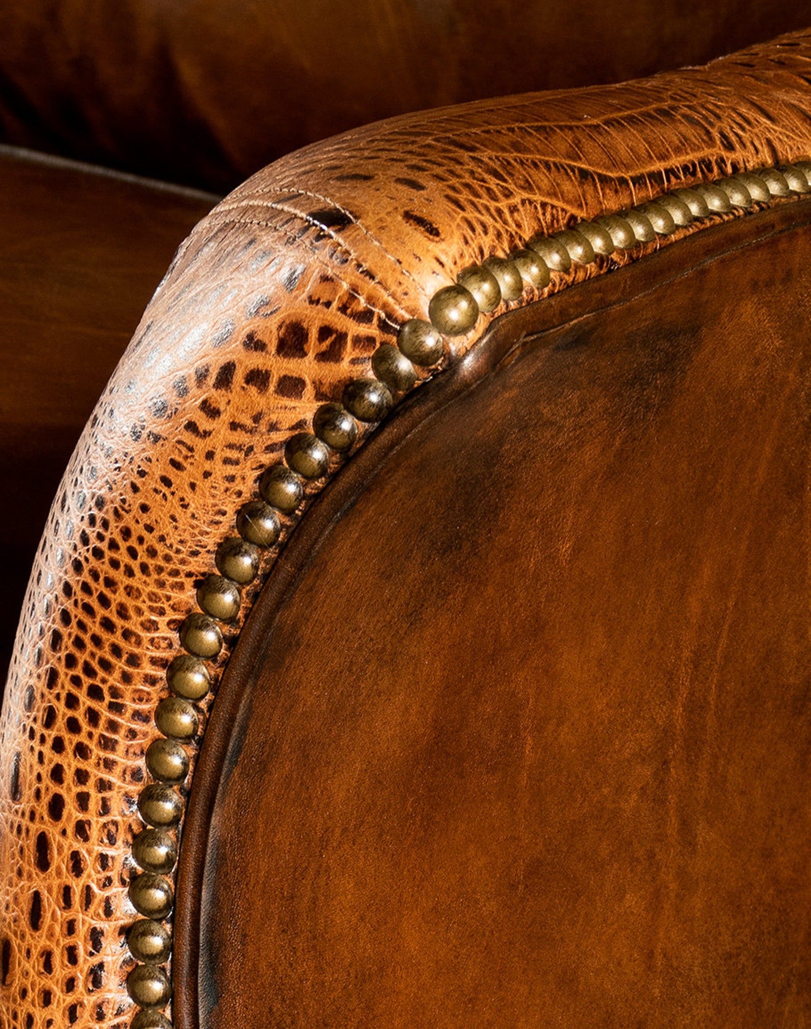 Calexico Leather Sofa Elegant Top Grain American Made High Quality Etsy