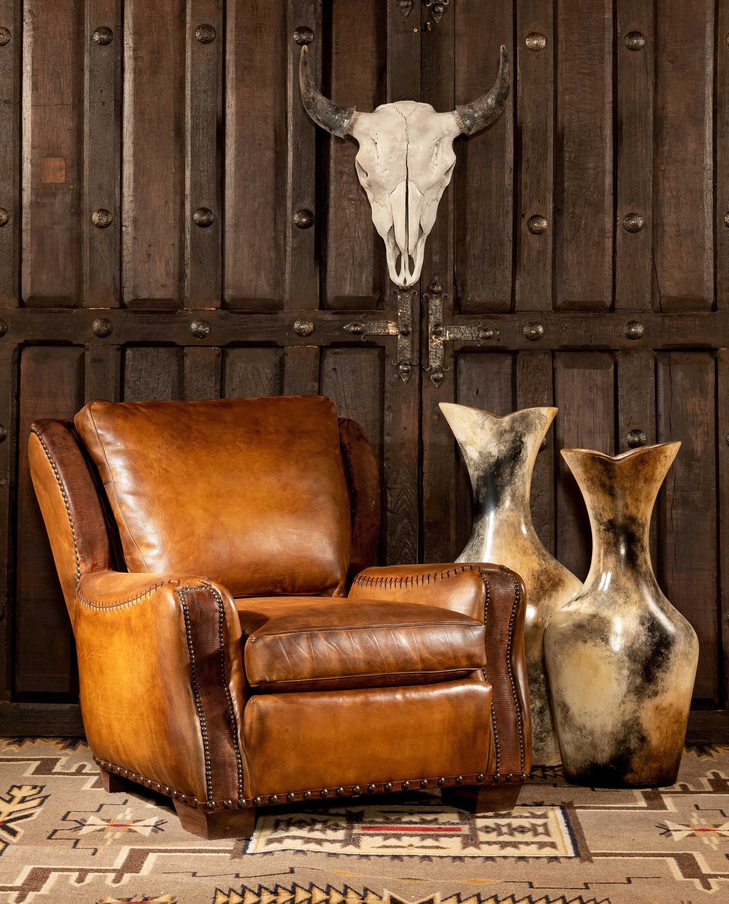 Ranchero Chair Fine Leather American Made Etsy