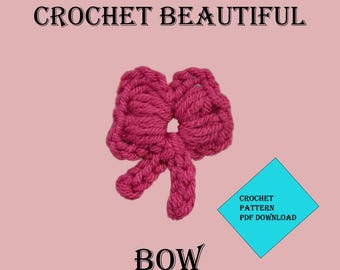 Easy Crochet Bow Pattern: Beginner-Friendly Step-by-Step Guide (PDF Pattern)