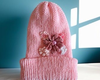 Knitted warm cap, winter hat