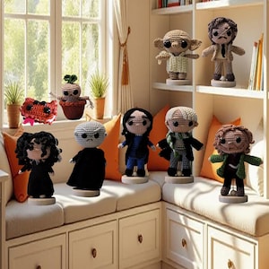 Bambole magiche fatte a mano all'uncinetto: oggetti da collezione magici in amigurumi