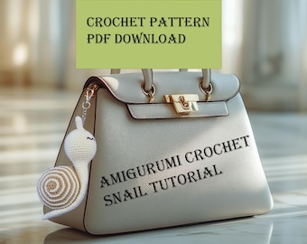 Padrão de Caracol de Crochê: Tutorial de Amigurumi (Download Digital)