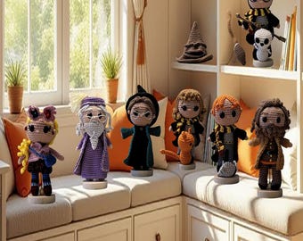 Handmade Crochet Wizard Dolls: Amigurumi Magic Collectibles
