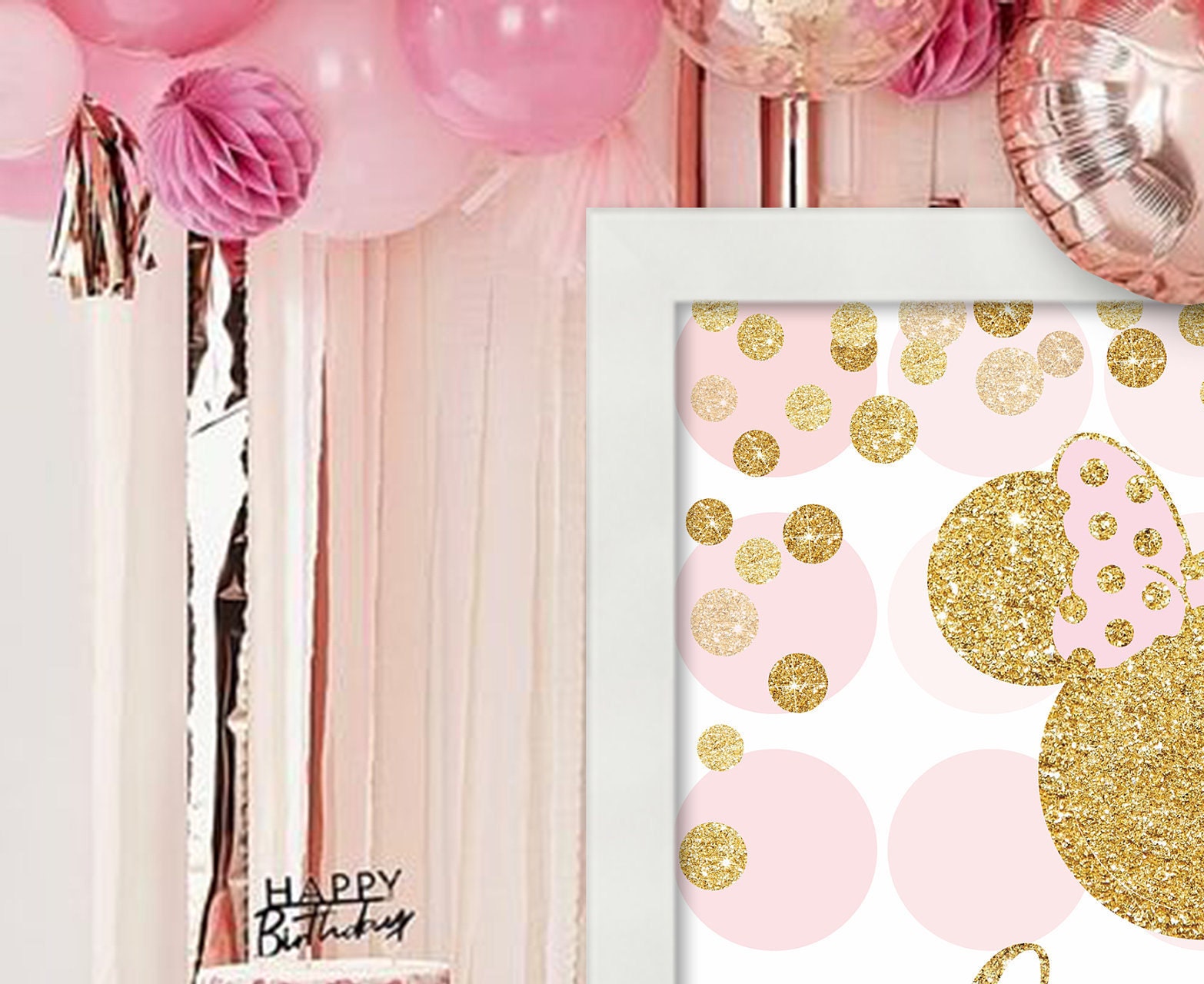 MINNIE MOUSE Sign Cards and Gifts Party Poster Minnie Mouse - Etsy