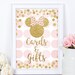 MINNIE MOUSE Sign Cards and Gifts Party Poster Minnie Mouse - Etsy