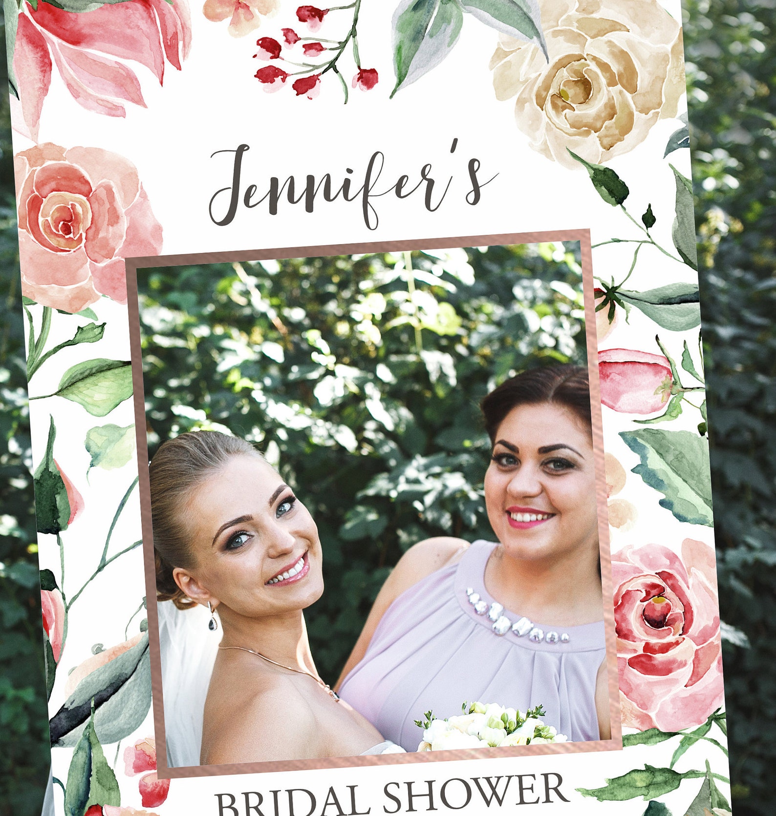 Photo Frame Prop Bridal Shower Frame Bridal Shower Photo Etsy