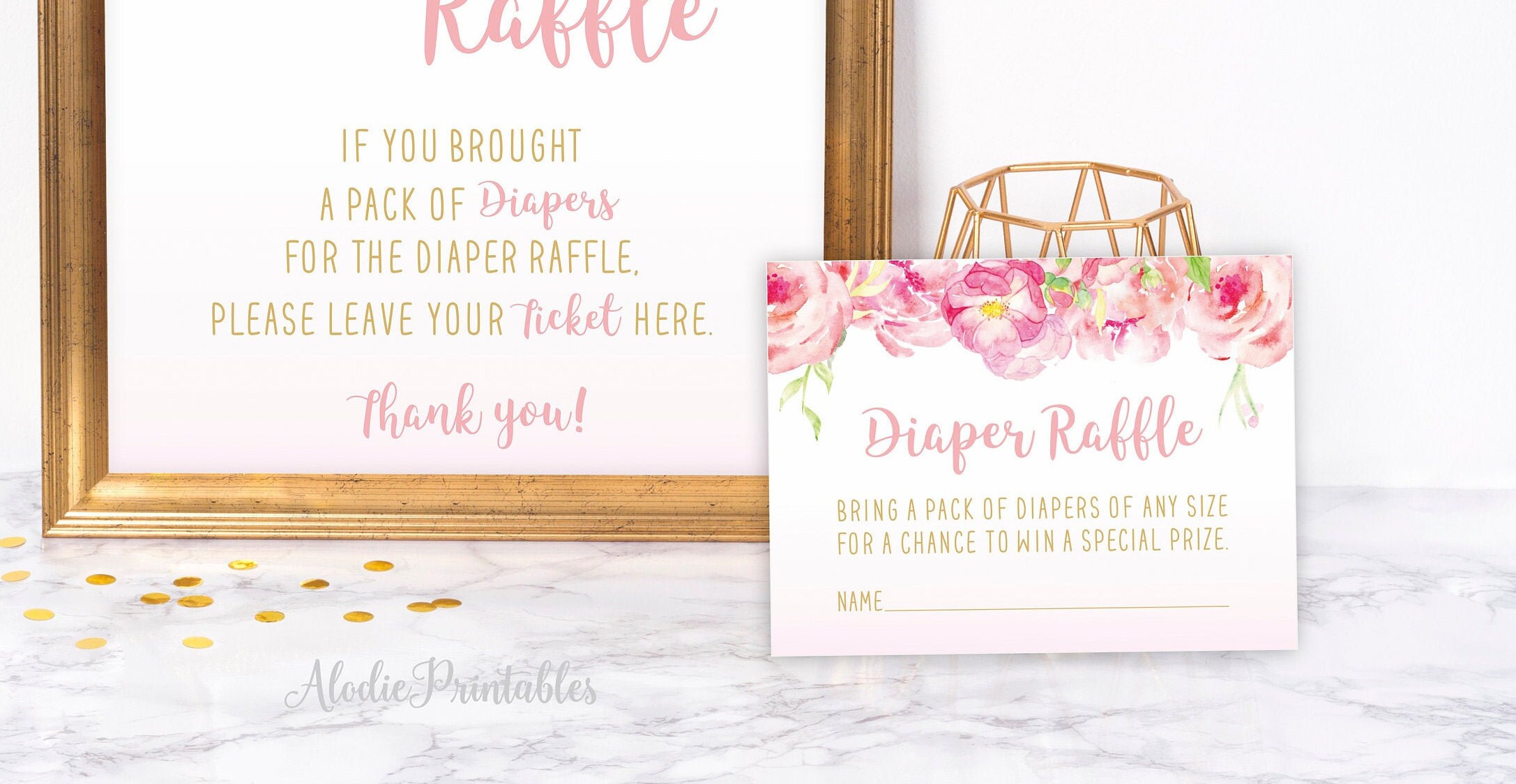diaper raffle ticket diaper raffle insert printable baby etsy