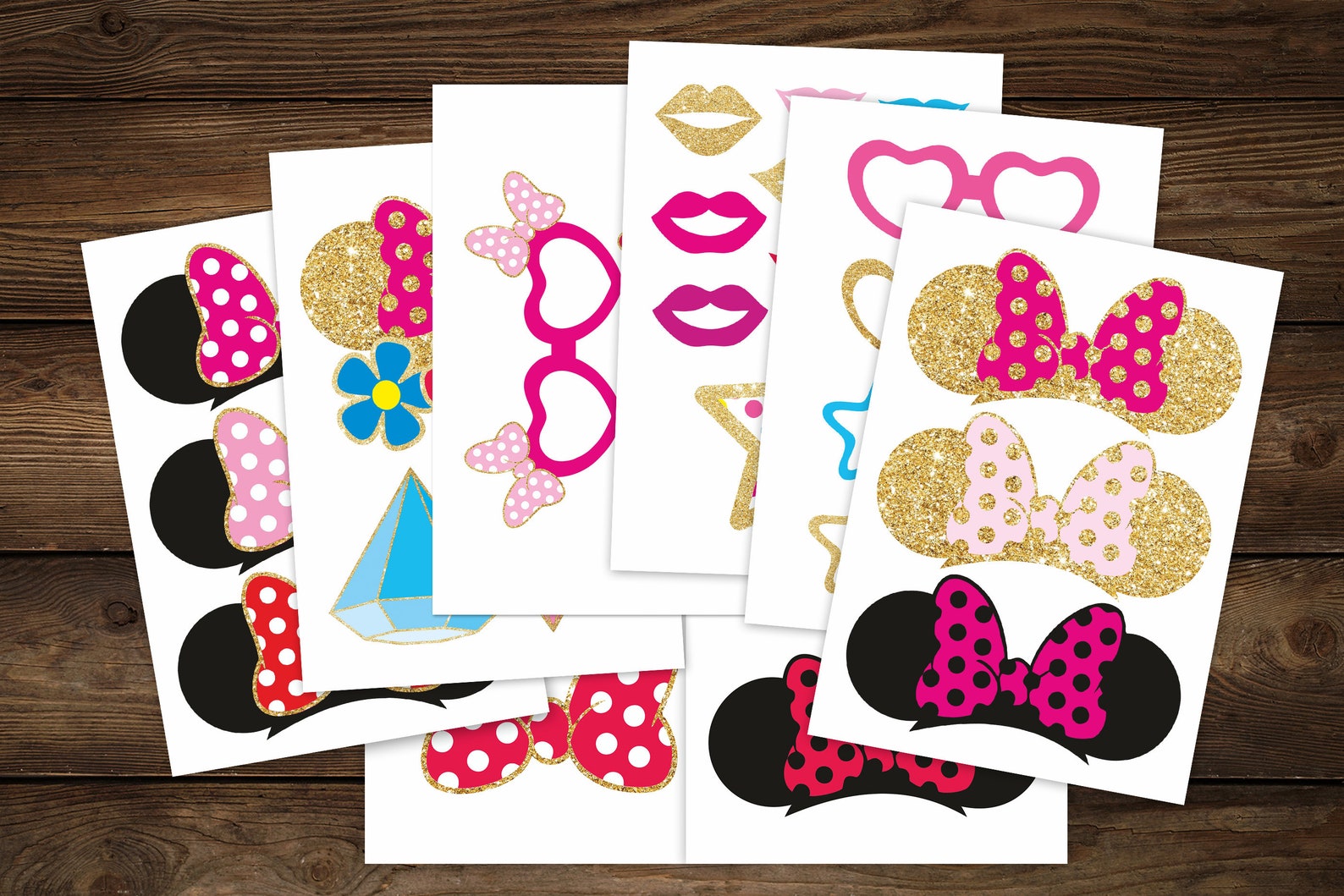 MINNIE MOUSE PROPS Minnie Mouse Birthday Party Props Minnie | Etsy