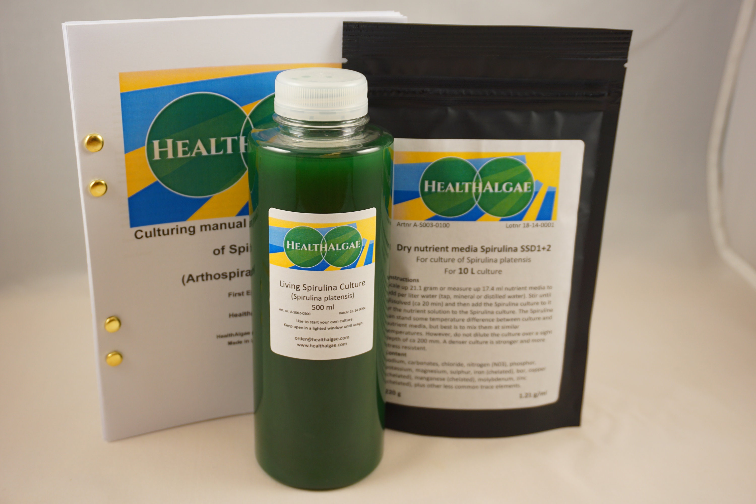 Buy Live Spirulina Platensis 500 Ml 10 L Dry Spirulina Grow Medium