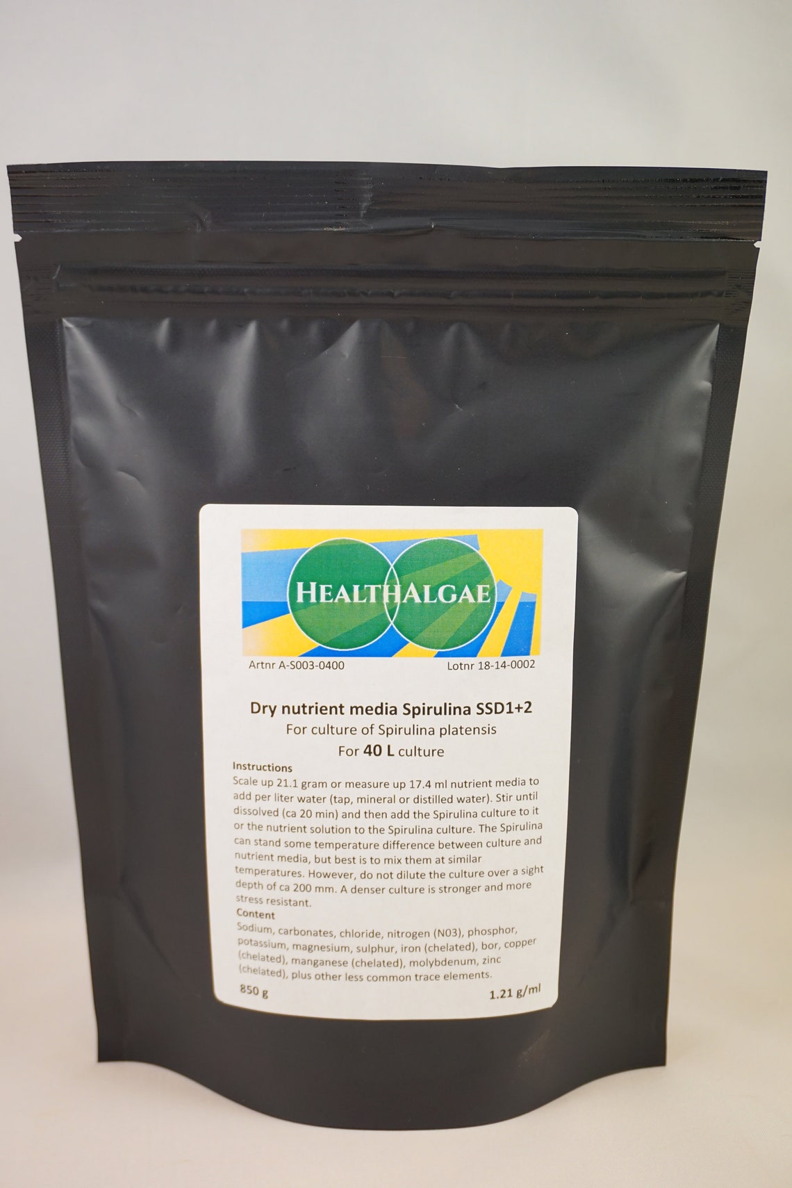 Spirulina platensis grow medium 40 L Dry medium SSD12 for Etsy