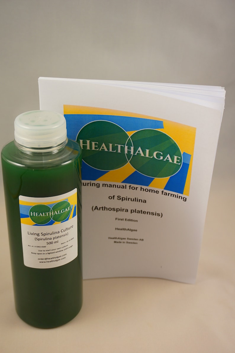 Live Spirulina Platensis Culture 500 Ml Live Algae Start Culture Grow