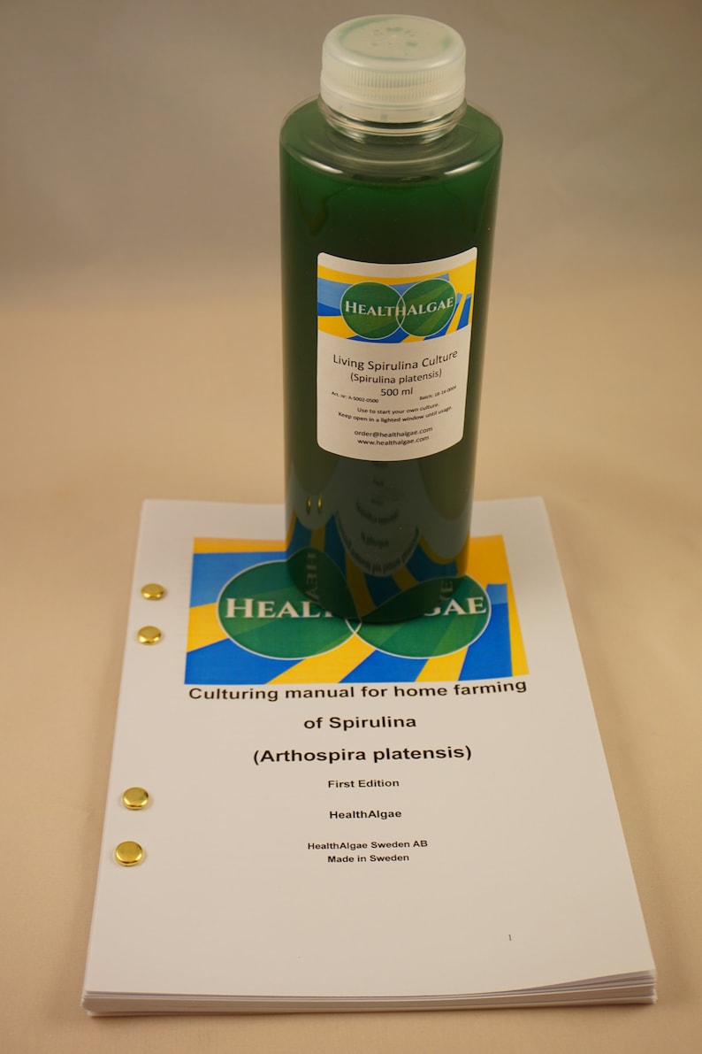 Live Spirulina Platensis Culture 500 Ml Live Algae Start Culture Grow