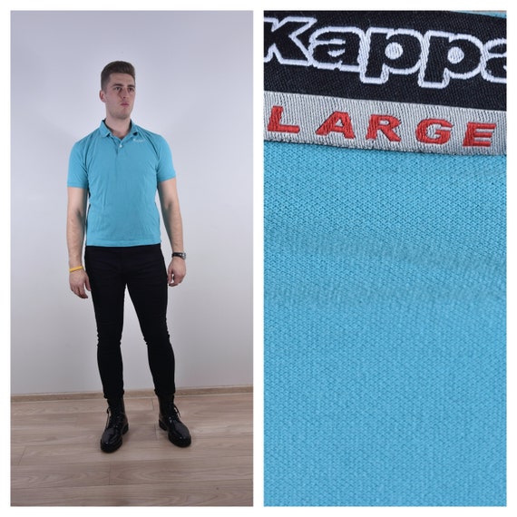 light blue kappa shirt