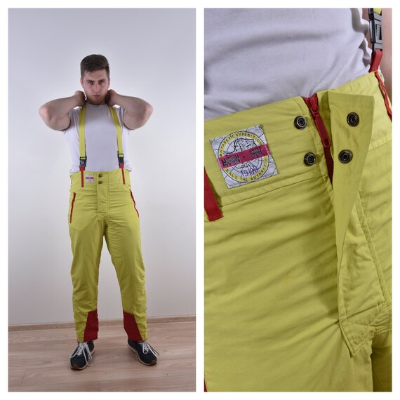 Unisex Yellow Tracksuit Skiing Overall Snowboardin