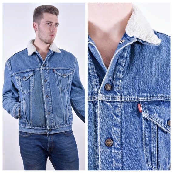 levis denim jacket with fur