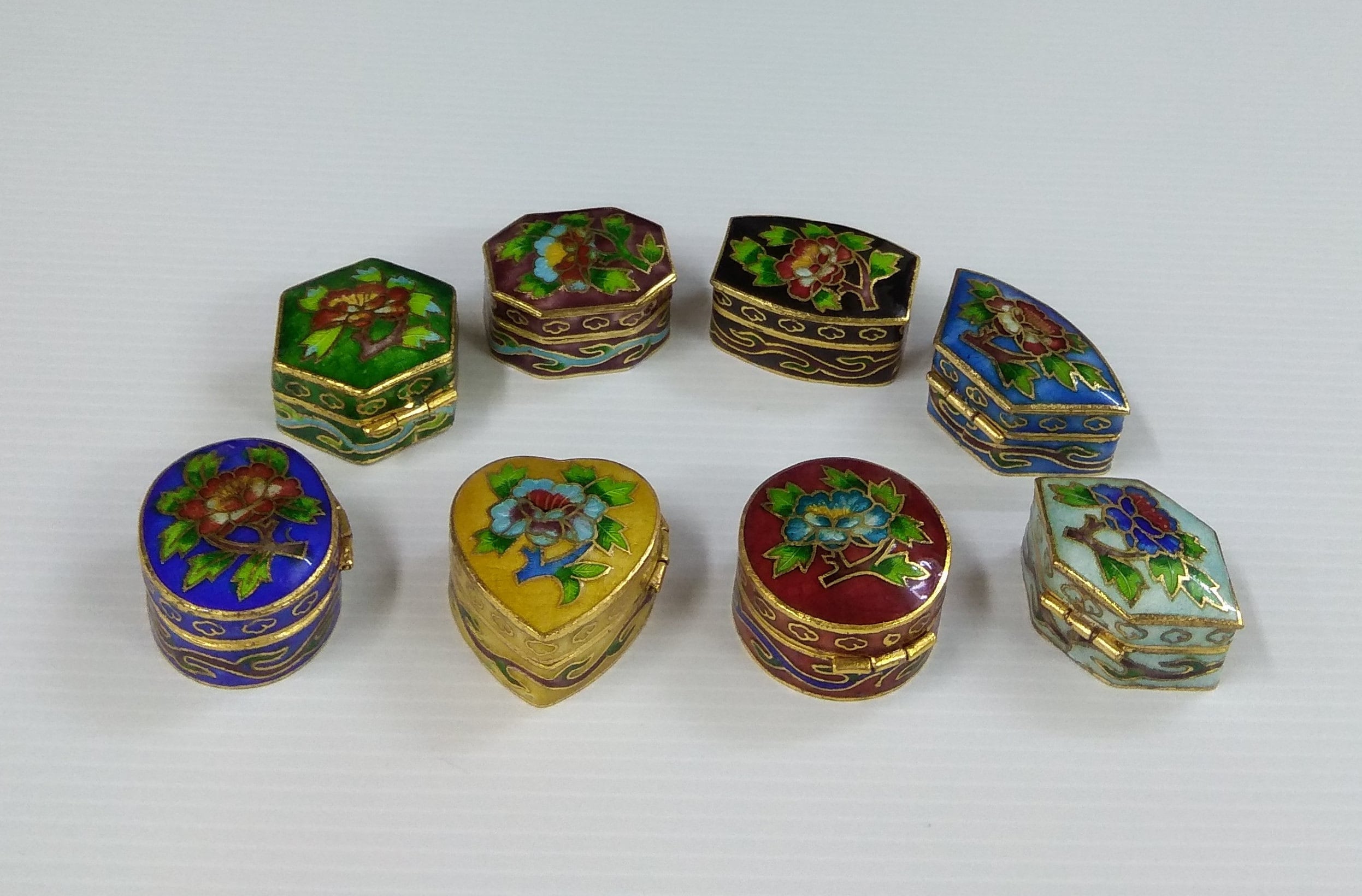 Chinese Vintage Cloisonne Miniature Trinket Box Ring Jewelry - Etsy ...