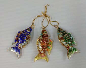 Brass Fish Keychain Charm - Chinese Style Lucky Fish Pendant For DIY Jewelry
