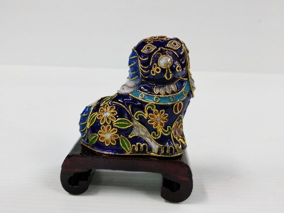 七宝焼き 桃器 倣古 置物 中国 小物入れ 工芸品 インテリア