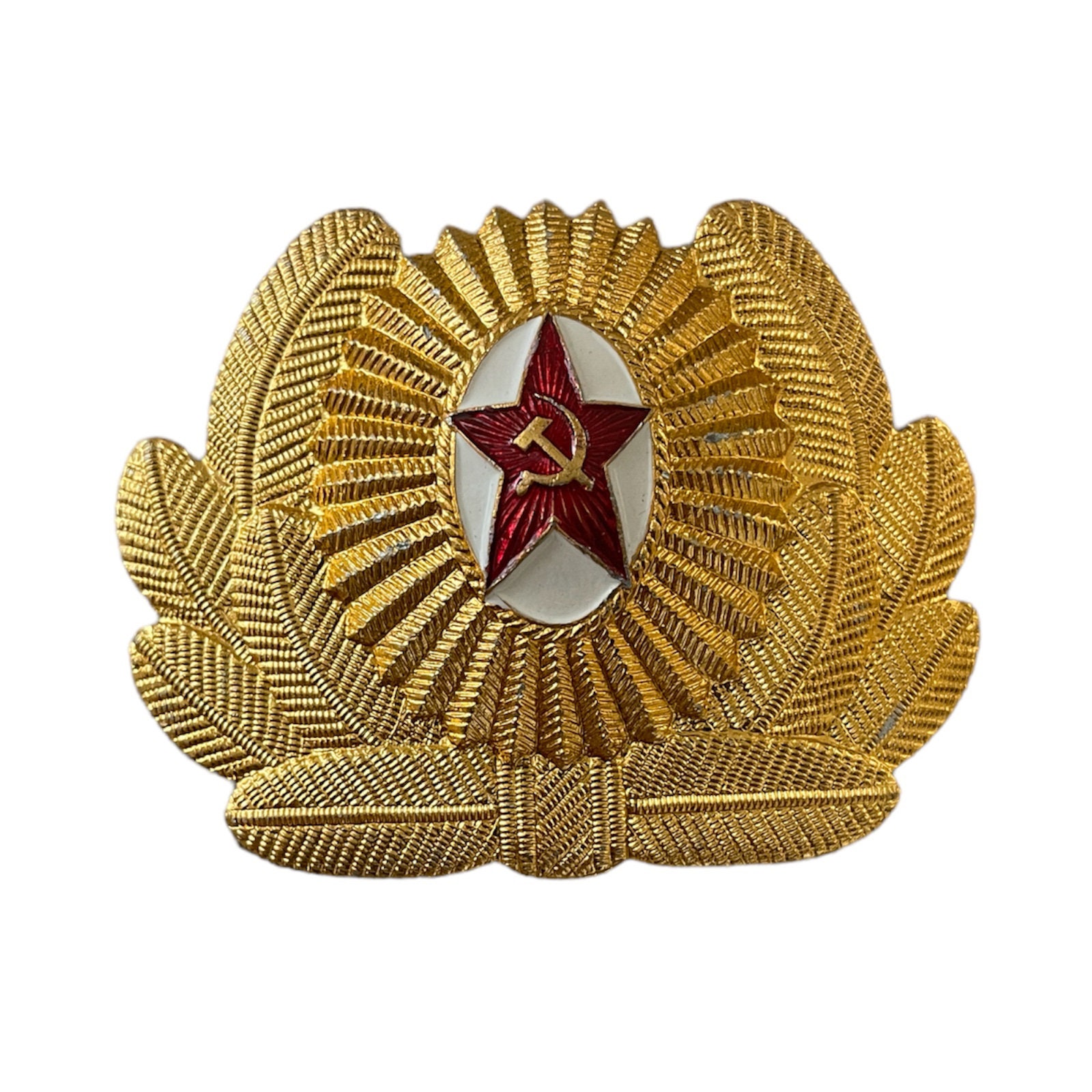 ピンバッジ Russian Military Army Pin Wartime Lenin Head Round Red 15K Russia Com 