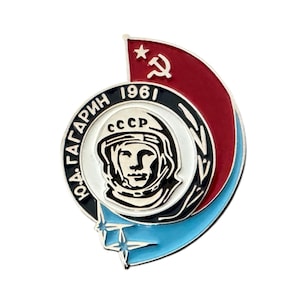 Yuri Gagarin Erster Mensch im Weltraum Abzeichen – Vintage Sammelnadel aus der UdSSR