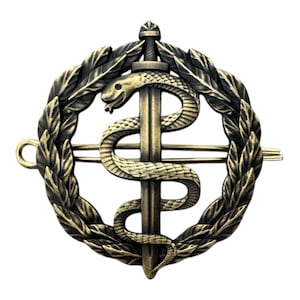 Ukrainian Medical Forces Beret Badge – Modern Uniform Collector Insignia Pin