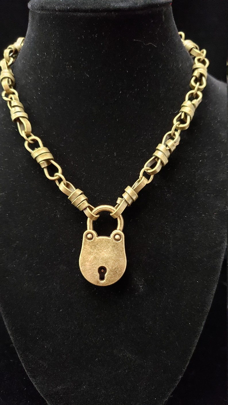 Interlinking Chain Collar Slave Collar BDSM Necklace Bondage Day Collar Fetish Choker BDSM Jewelry Submissive Collar