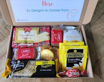 Handmade Afternoon Tea Gift Box: Shortbread, Biscuits & Chocolate Coins