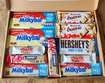 White Chocolate Gift Box | Milkybar White Hamper | Lion Kit Kat Reeses White Chocolate Present |White Chocolate Present Ultimate