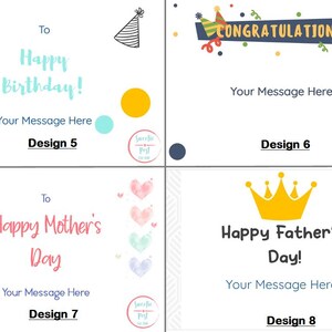 Free personalised messages