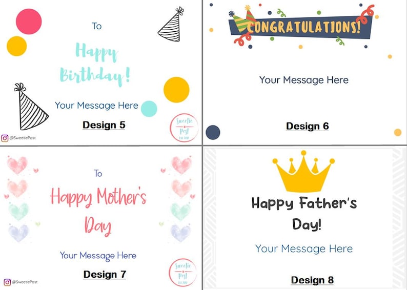Free personalised messages