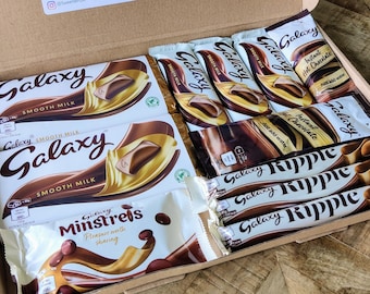 Galaxy Hamper Custom Galaxy Gift Box Letterbox Chocolate Present Galaxy Milk Chocolate Present Ripples Minstrels Galaxy Caramel