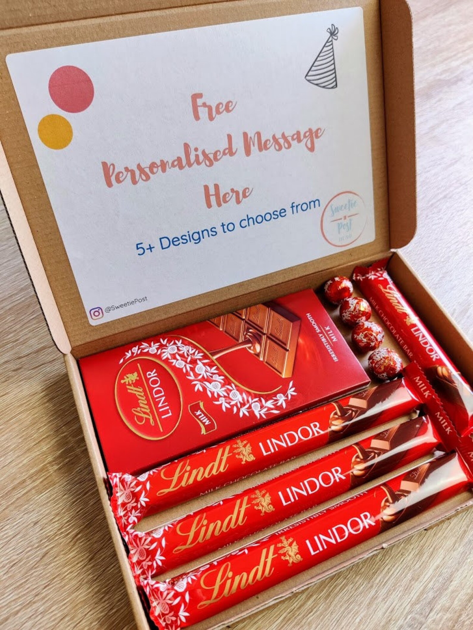 Lindt Gift Box Handmade Lindt Lindor Hamper Luxury Lindt Etsy