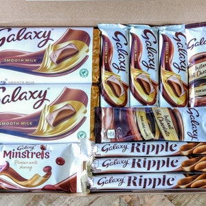 Galaxy Chocolate Gift Box | Handmade Galaxy Hamper | Galaxy Milk Chocolate Present | Free Personalisation | Galaxy Gift | Galaxy Gift Box