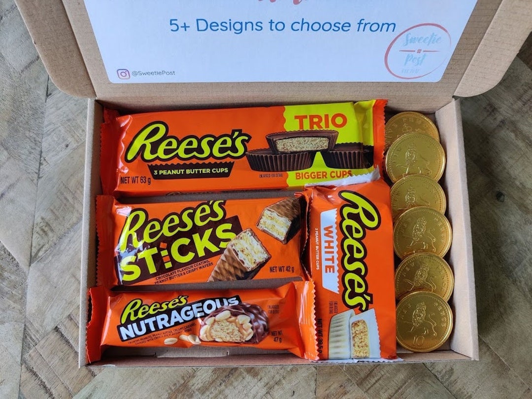 Box Candy Rees Reese's Chocolate Gift Box: Personalized Candy Hamper - Etsy UK
