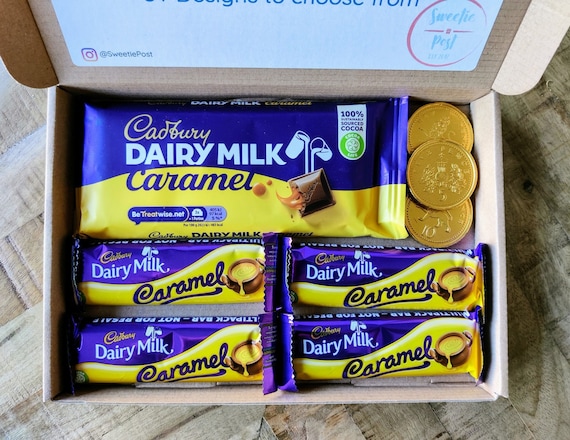 Cadbury Caramel Gift Box Gold Coins Handmade Cadbury Caramel ...