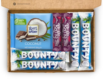 Coconut Chocolate Gift Box: Bounty & Ritter Sport Hamper