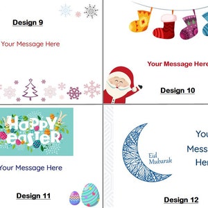 Free personalised messages