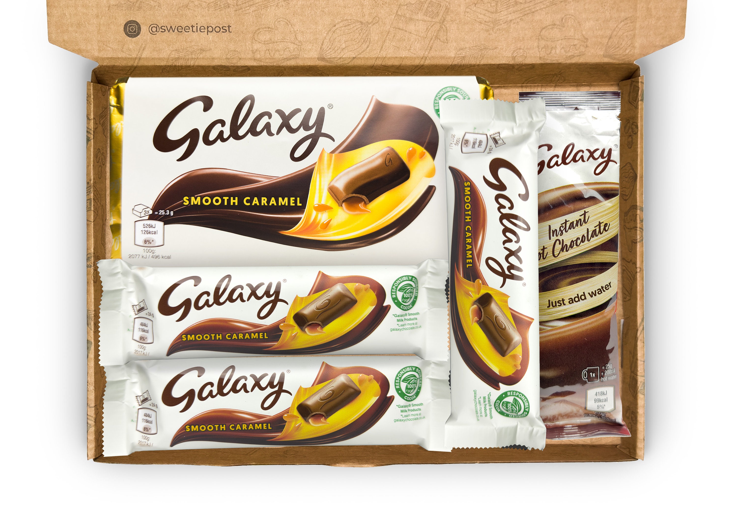 Galaxy Caramel Gift Box Handmade Galaxy Caramel Letterbox Hamper Galaxy  Chocolate Present Free Personalisation Galaxy Treat Gift -  Canada