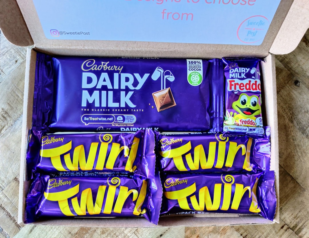 Handmade Cadbury Twirl Chocolate Gift Box: Variety Hamper - Etsy