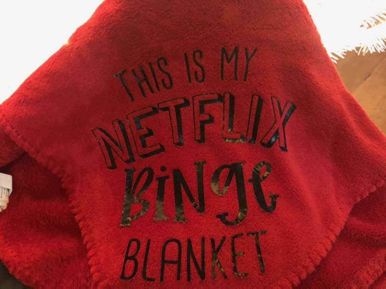 Netflix Binge watching blanket Etsy
