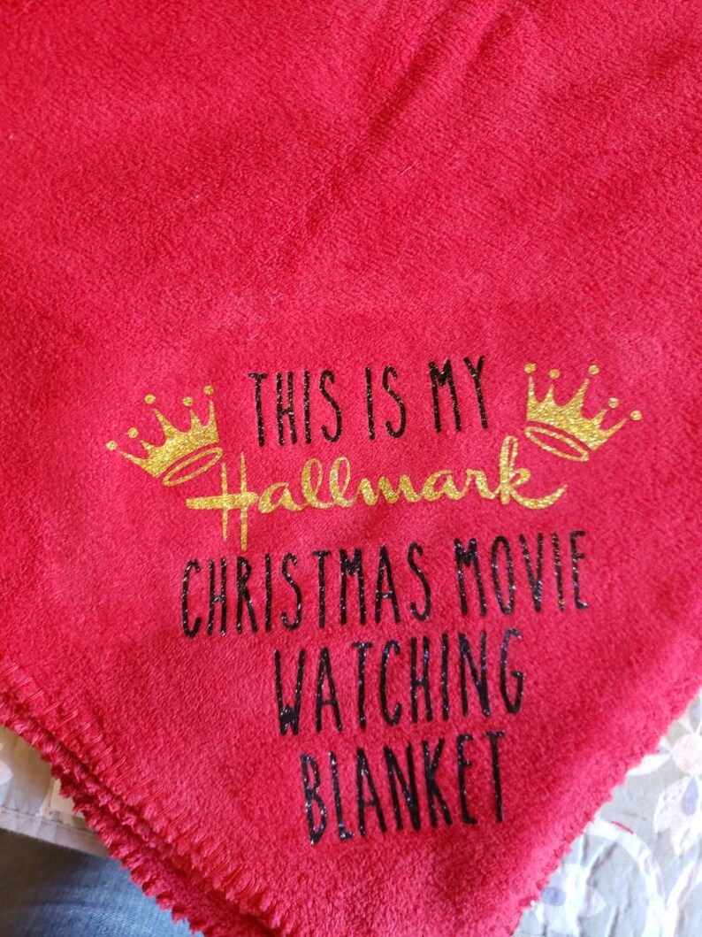 Hallmark Movie blanket red Etsy