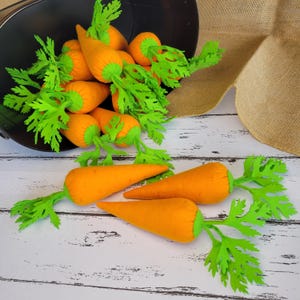 Carrot play food (felt food, vegetables, pretend play kids kitchen, plush toy, cooking toys, doll fake food, farmers market for baby)