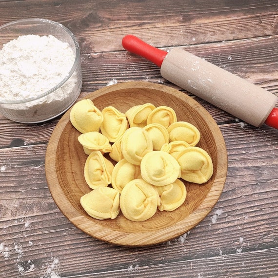 Pasta Tortellini Beige Play Food felt Food, Pretend Play Kids Kitchen  Accessories, Cooking Plush Toy, Montessori, Play Cafe, Grosery Shop 